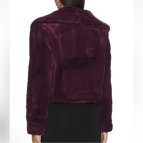 Blank NYC Rich Purple/Burgundy Teddy Jacket - Picture 4 of 7